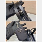 Buy Prada Best Quality Shoulder 1BG380 Black Handbags
