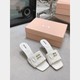 Perfect Luxury Best Quality Miu Miu high heel slippers Shoes
