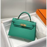 Best Quality Hermes Vert Jade Green Kelly Online Store Bag