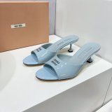 Miu Miu New Low Heel Slippers Buy The Best Product Best Quality Shoes