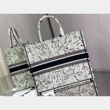 Best Quality Christian Dior Trotter Pattern Hand CD Book Tote Bag