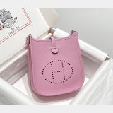 Hermes Best Quality Mini Evelyne TPM Bag Pink