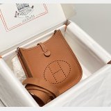 Best Quality Hermes Evelyne III TPM Mini Camel Bags
