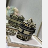 Christian Dior Perfect Best Quality Travel Crossbody Leopard Print Cosmetic Bag