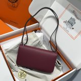 Mirror Hermes handmade Stiching Constance Elan Bag 24cm