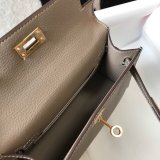 AAA Best Quality Hermes Mini Kelly Grey Bags