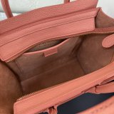 Best Quality Celine Pink Nano Luggage bag in drummed calfskin