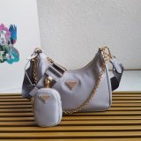 Prada Best Quality Nylon Hobo 1BH204 Knock Off Designer Bag