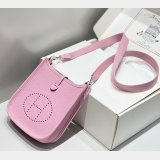 Hermes Best Quality Mini Evelyne TPM Bag Pink