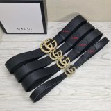 Gucci Best Quality Leather belt with pearl Buckle