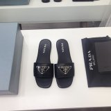 Best Quality Prada Logo cutout White And Black Calfskin leather sandals
