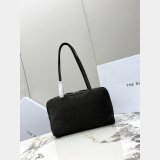 the Row Astra Bowling Suede Bag