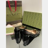 Pump Patent Heels Ballet Flat Horsebit Best Quality Gucci Shoes
