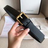 UK Gucci 30mm Best Quality Belt Black