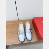 Roger Vivier Viv Best Quality Rangers Buckle-embellished Loafers Shoes