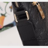 Gucci Best GG Supreme Leather Messenger For Men 413168 Black
