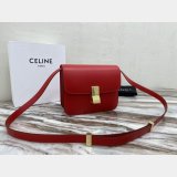 Celine Best Quality Teen Classic Box Red Bag