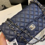 New CC 2021 Best Quality Quilted Caviar Leather Caviar CF1112 25CM Bags