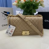 Best Quality CC Le Boy Flap Bag caviar leather 25CM