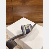 Best Quality Designer Dior Dway One-word embroidered slippers Shoes Online