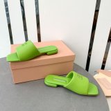 Perfect MiuMiu Bread Slippers Summer Best Quality Sandals