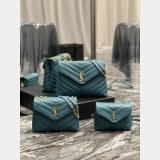 High Quality Designer Loulou Best Quality Saint Laurent Handbags Green Wholesale