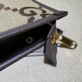 Gucci Best Quality 699318 Clutches Jumbo GG pouch camel ebony GG canvas