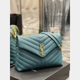 High Quality Designer Loulou Best Quality Saint Laurent Handbags Green Wholesale
