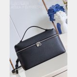 Cheap Loro Piana L27 Extra Pocket Pouch Black Best Quality Bag