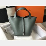Designer Hermes Picotin Bags 18/22CM Silver Best Quality Best Online