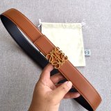 Loewe Designer Best Quality Top 4.0CM Width Double-Sided Cowhide Belt