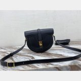 Celine Best Quality Small Besace 16 Bag Black satinated calfskin