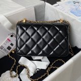 Designer Best Quality Calfskin & Gold-Tone Metal White Mini Flap AS2615 Bag