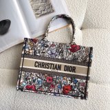 High Quality Dior Book Tote Rose Best Quality Dior Oblique Embroidery