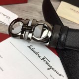 Ferragamo Belts Perfect High Quality Best Quality 35 mm Black