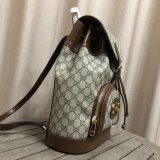 Designer Gucci Best Quality Horsebit 1955 backpack Beige 620849 Bag