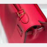 High Quality Best Quality Hermes Epsom Kelly 19/25/28CM Red Bag For Sale
