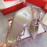 Wholesale 2023 Best Quality Valentino Three belts Middle Heel Perfect Shoes