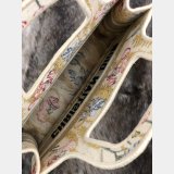 Mini Dior Book Tote Best Quality Oblique Embroidery