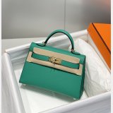 Best Quality Hermes Vert Jade Green Kelly Online Store Bag