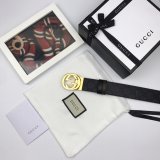Fake Gucci 37MM Double G leather Best Quality belt