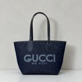 Gucci 820496 Totissima Shoulder Tote GG Denim Best Quality Bag