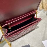 Best Quality Saint Laurent Becky Large chain bag in quilted lambskin