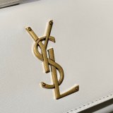 Best Quality YSL Sunset 19cm Pursesre Store Cream