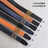 Loewe Designer Best Quality Top 4.0CM Width Double-Sided Cowhide Belt