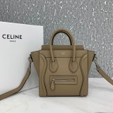 Celine Best Quality Earth yellow Luggage Nano Shopper 2way Hand Shoulder Bag