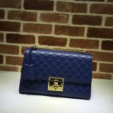 Best Quality 7 Star Gucci Padlock medium GG shoulder 409486 bag