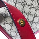 Gucci Best Quality GG Horsebit 1955 small shoulder 602204 red bag