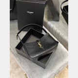 Best Quality Saint Laurent Shoulder Hobo crocodile-embossed shiny leather Black 657228 Handbags