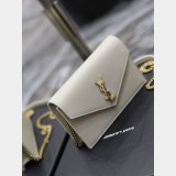 Best Quality YSL 19cm Fake Saint Laurent WOC Monogram Chain 393953 Bag